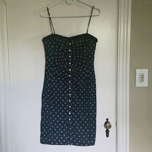 Ralph Lauren Navy and White Flowered Sundress